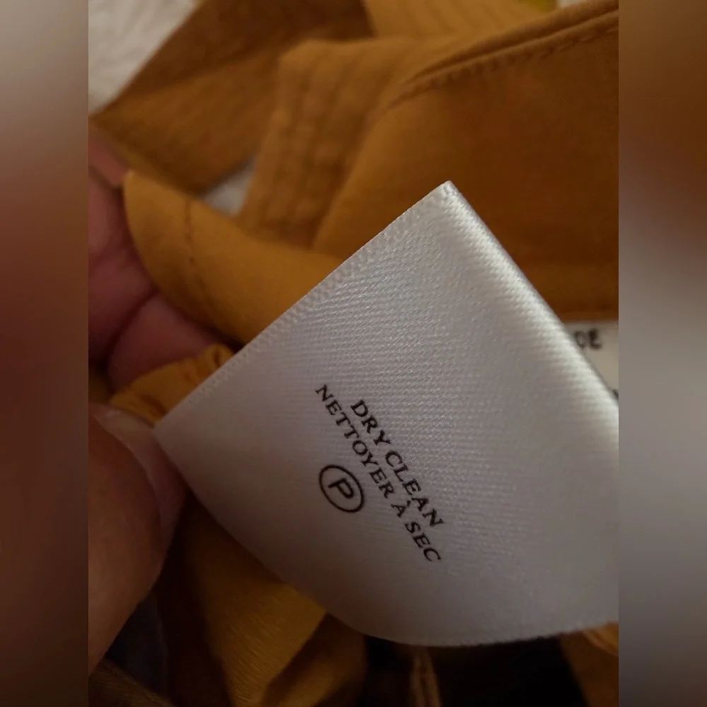 A.L.C. Gillian Sleeveless Belted Romper In Goldenrod Size S - Picture 14 of 14